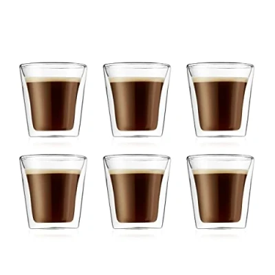 Afbeelding van Bodum set van 6 dubbelwandige canteen glazen 0,1 l transparant