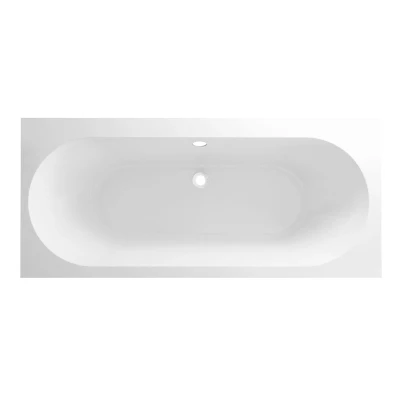 Afbeelding van Xellanz Wiesbaden Portus RD inbouw duo ligbad 180x80x49 cm mat wit