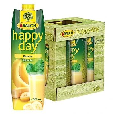 Afbeelding van Rauch Happy Day Banane, verpakking van 6 stuks (6 x 1 l)
