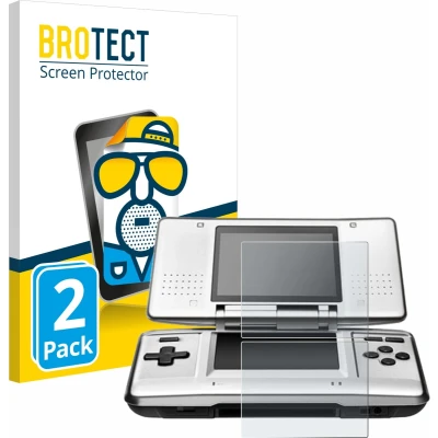 Afbeelding van BROTECT (2 Stuks) Antireflecterende Beschermfolie voor Nintendo DS Anti Glare Screen Protector, Mat, Ontspiegelend