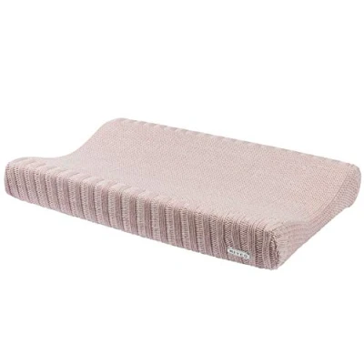 Afbeelding van Meyco Silverline Relief Mixed aankleedkussenhoes 45x70 cm roze