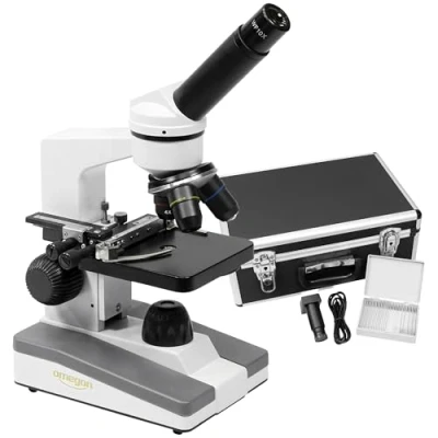 Afbeelding van Omegon microscoop MonoView MonoVision LED vor beginners met PC oculair camera en accessoires