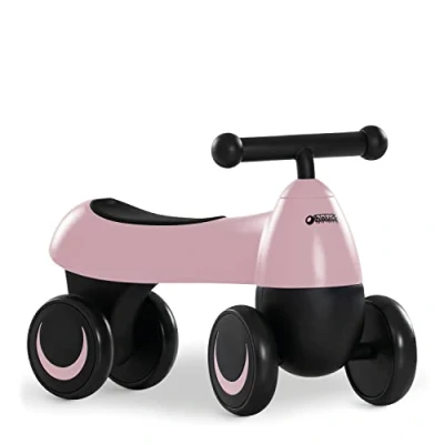 Afbeelding van Hauck loopfiets 1st Ride Four voor kinderen vanaf 18 maanden tot 25 kg, 4 wielen EVA, Matt Green