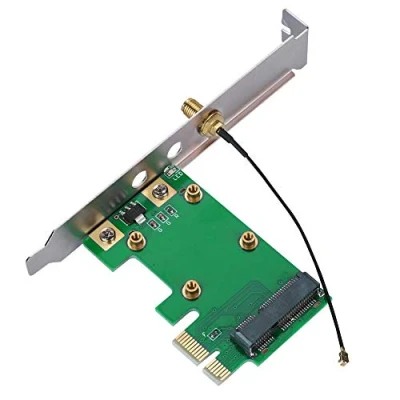Afbeelding van ASHATA PCI Express Riser Card, Mini E naar kaart Uitbreiden Externe Adapter Netwerkkaart Ondersteuning alle Kaarten