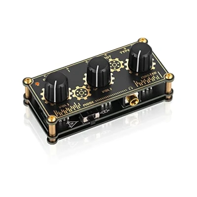 Afbeelding van Draagbare mini stereo 2 kanaals lijn mixer hoofdtelefoon monitoring club live studio opname