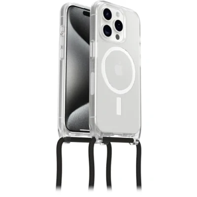 Afbeelding van Otterbox React Apple iPhone 15 Pro Back Cover Transparant Met Koord