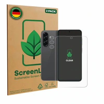 Afbeelding van ScreenLeaf Screenprotector voor Samsung Galaxy A56 5G Enterprise Edition (Voor+Camera) Duurzame schermbescherming Folie Beschermfolie transparant (2 Stuks)