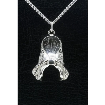 Afbeelding van Zilveren Zadel ketting hanger XL