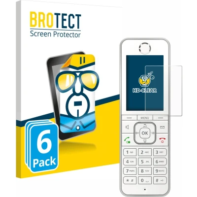 Afbeelding van BROTECT Screenprotector voor AVM Fritz!Fon C6 Folie Beschermfolie transparant (6 Stuks)