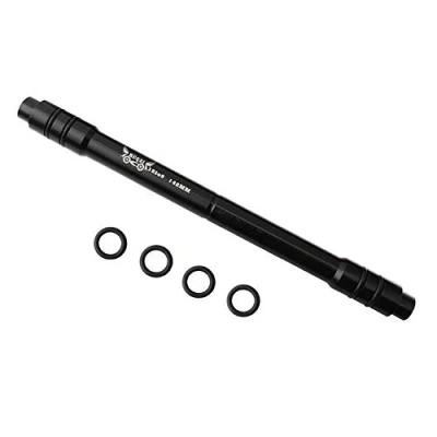 Afbeelding van VOANZO Zwart Aluminium Conversie Spies Adapter 12mm Front Thru Axle naar 9mm Quick Release Mountainbike Hub 142mm