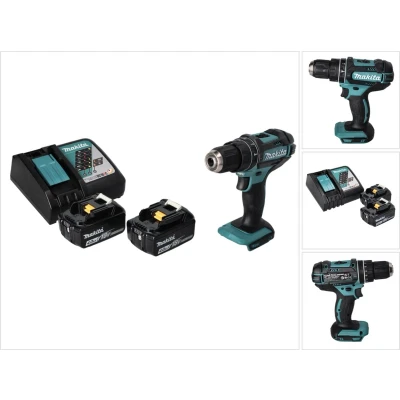 Afbeelding van Makita DHP 482 RM accu klopboormachine 18 V 62 Nm + 2x 4.0 Ah lader