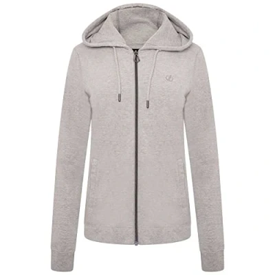 Afbeelding van De Dare2B Influence Luxe hoody outdoortrui dames hele rits trekkoord Grijs