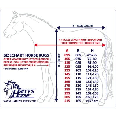 Afbeelding van Harry&#039;s Horse Fleecedeken Staatsiemodel met Borstflap Zwart 135/185
