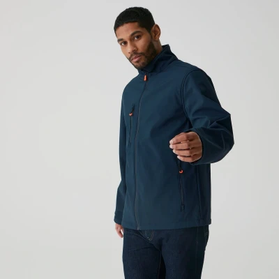 Afbeelding van Regatta Thermogen Powercell 5000 Heated Softshell Jacket RG739 Navy/Magma Orange