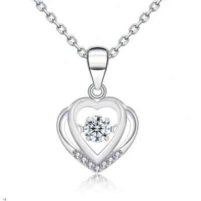 Afbeelding van Sylian Ketting met hart hanger zilverkleurig