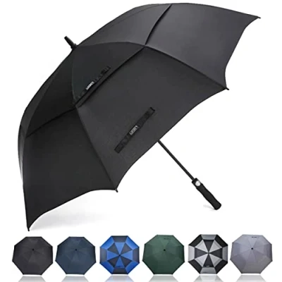 Afbeelding van G4Free Golfparaplu, stormparaplu, dubbel scherm, geventileerd, extra groot, automatisch openend, waterdichte paraplu, 140 / 160 175 183 cm
