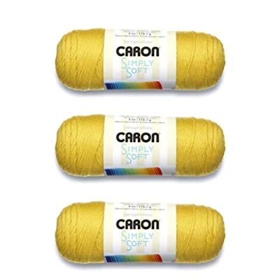 Afbeelding van Caron Simply Soft Limonade Garen 3 Pack van 170g/6oz Acryl 4 Medium (Worsted) 315 Yards Breien/haken