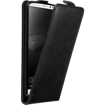 Afbeelding van Cadorabo Hoesje geschikt voor Huawei MATE 8 in ZWARTE NACHT Beschermhoes Flip Case Cover magnetische sluiting