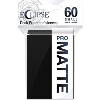 Afbeelding van Ultra Pro Eclipse Matte 60 Klein Formaat Kaarthoesjes Jet Black Pack (62 x 89 mm)