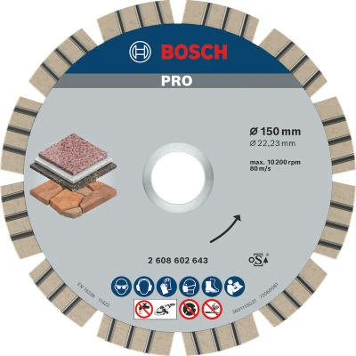 Afbeelding van Bosch Accessories 2608602643 Power Tools Diamanten doorslijpschijf Diameter 150 mm 1 stuk(s)