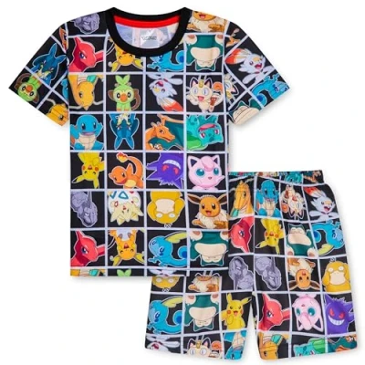 Afbeelding van Pokemon Jongens Pyjama voor Kinderen en Tieners Ademend Nachtkleding T shirt Korte Broek Zomer PJ&#039;s Pikachu Zachte Lounge Wear Cadeaus (6 7 Jaar, Multi)