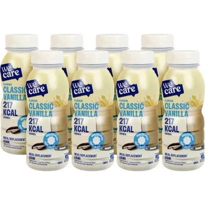 Afbeelding van 8x WeCare Meal Replacement Drink Classic Vanilla 236 ml