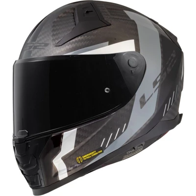 Afbeelding van LS2 Helm Vector II Carbon Grid FF811 mat zwart / grijs maat XXL
