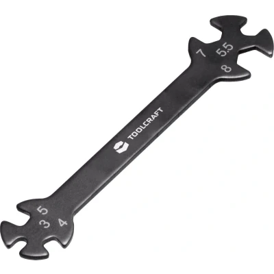 Afbeelding van TOOLCRAFT TO 5693100 Dubbele ringsleutel 3 8 mm
