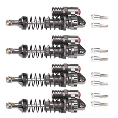 Afbeelding van 4Pcs RC Shock Absorbers, Aluminum Alloy High Strength Springs Shocks Set Damper for Axial / SCX10 D90 TRX 4 Crawler Car