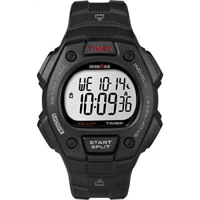 Afbeelding van Timex Ironman Classic 30 herenhorloge met zwarte harsband T5K822