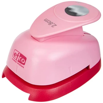 Afbeelding van efco Stanzer L, cirkel 1 1/8 inch motiefpons, kern: metaal, roze, 9,5 x 6,5 6 cm