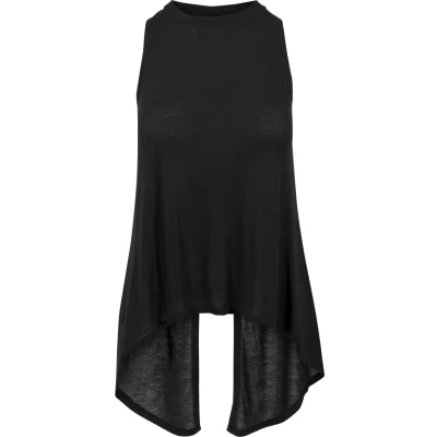 Afbeelding van Urban Classics Ladies HILO Viscose TOP Top, Dames, Maat: Medium, Black