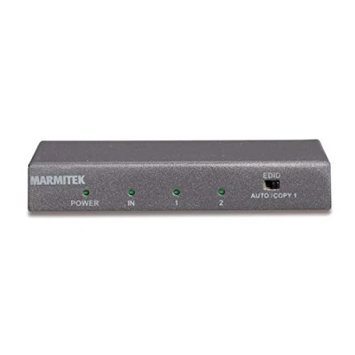Afbeelding van Marmitek Split 612 UHD 2.0 HDMI splitter 4K 60Hz 1 in 2 uit ingang uitgangen