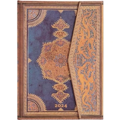 Afbeelding van Paperblanks 12 maandkalender 2024, safavidisch indigo, Verso, midi (130 x 180 mm)