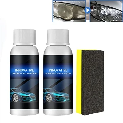 Afbeelding van Headlight Repair Polish, Car Polish Kit Scratch Refurbishing Fluid, Keep Clear Coating, suitable For All (1)