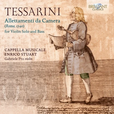 Afbeelding van Gabriele Pro, Cappella Musicale &amp; Enrico Stuart Tessarini: Allettamenti Da Camera For Violin Solo And Bass (CD)