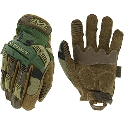 Afbeelding van Mechanix Wear M Pact® Woodland Camo Gloves (Large, Camouflage)