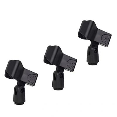 Afbeelding van Universele microfoon clip houder, 3 stuks flexibele houder lente klem quick release voor stand handvat