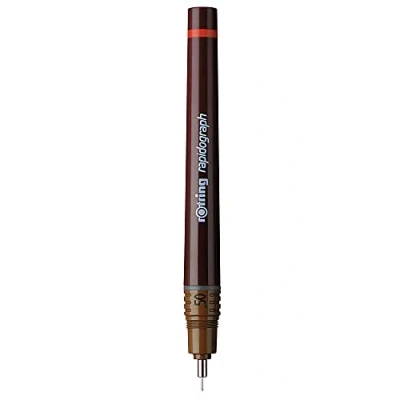 Afbeelding van Rotring Rapidograph Technische Tekening Pen 0.50mm, Bruin
