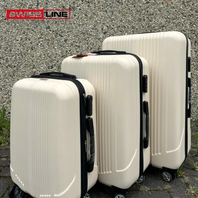 Afbeelding van Swiss Line Switzerland Kofferset 3 Delig Complete Reiskoffer set Hardcase koffer BEIGE