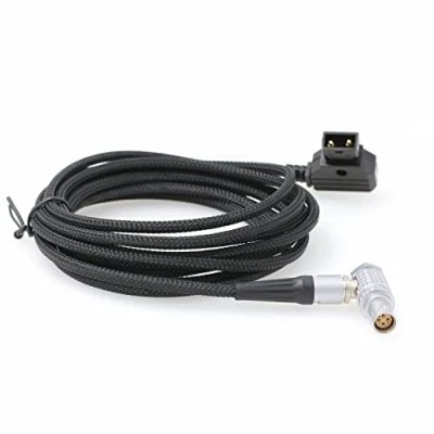 Afbeelding van V mount D tap Rechts Hoek 6 Pin Gevlochten Power Cable voor RED Scarlet Epic Camera 3.28ft