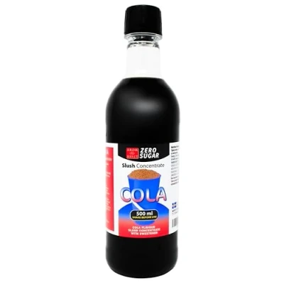 Afbeelding van nul suiker cola slushconcentraat slush ijs crush waterijs mengverhouding 500 ml