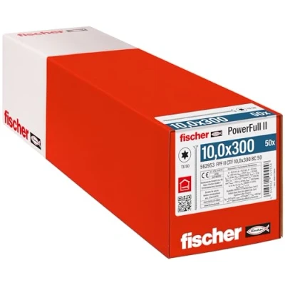 Afbeelding van Fischer FPF II CTF 10,0 x 300 BC 50 562953 Houtschroef 10 mm TX Staal Galvanisch verzinkt stuk(s)