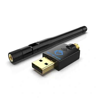 Afbeelding van GigaBlue Ultra 600Mbps W LAN 2.4 &amp; 5 GHz USB 2.0 WiFi Dual Band Adapter 5GHz+2.4GHz 1x 5dBi High Speed 802.11ac Wireless Netzwerk Empfänger für Windows/Mac OS/Linux