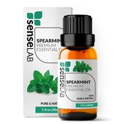 Afbeelding van SenseLAB Etherische Olie van groene munt 100% zuivere natuurlijke muntolie therapeutische kwaliteit voor aromatherapieverspreider mondhygiëne (30 ml)