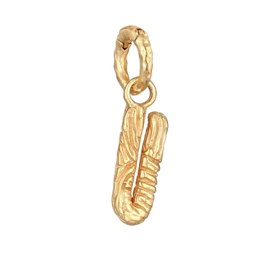 Afbeelding van Elli Organic Letter U Hanger goldcoloured, Dames, Maat: One Size, Gold coloured