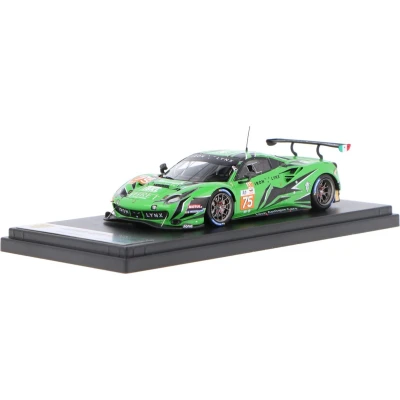 Afbeelding van De 1:43 Diecast Modelauto van Ferrari 488 GT3 EVO Iron Lynx #75 24H LeMans 2022. rijders waren P. Ehret / C. Hook en N. Varrone. fabrikant het schaalmodel is Looksmart.