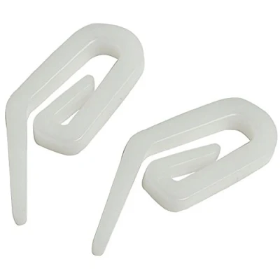 Afbeelding van Starpack Nylon gordijnhaken pk100 72049, wit