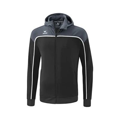 Afbeelding van erima CHANGE by trainingsjack met capuchon black grey/slate grey/wit