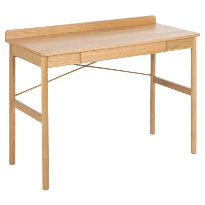 Afbeelding van Bureau Holbak met lade in eiken